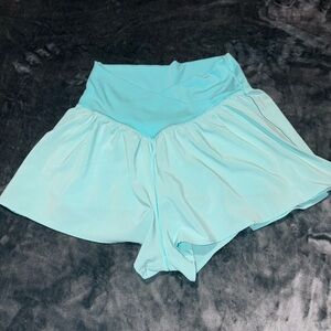 Aerie Blue Crossover Shorts